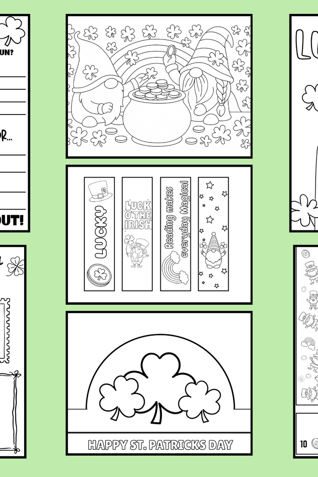 March | Cut + Color + Craft | Classroom Printables