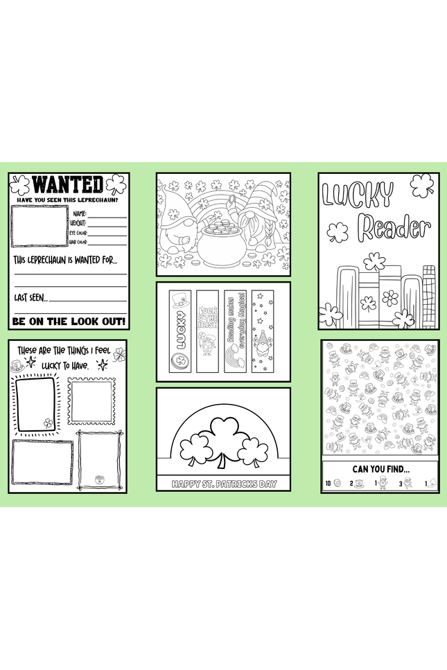 March | Cut + Color + Craft | Classroom Printables
