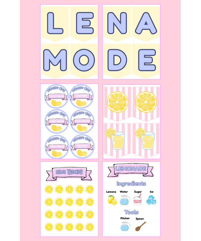 Dramatic Play Lemonade Stand