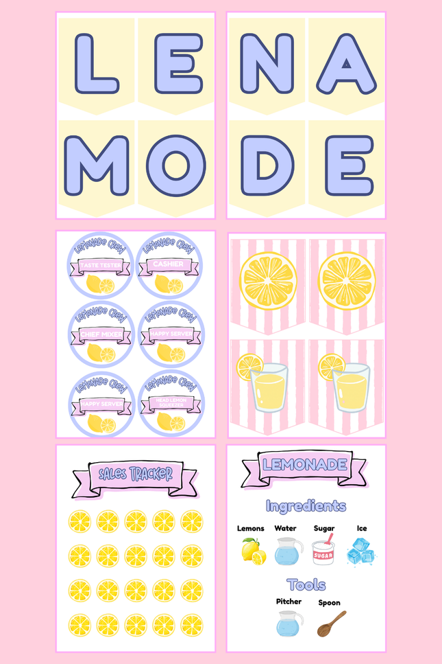 Dramatic Play Lemonade Stand