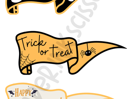 Boo Basket Tags and Flags
