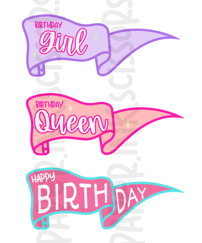 Classic Birthday Tags and Flags