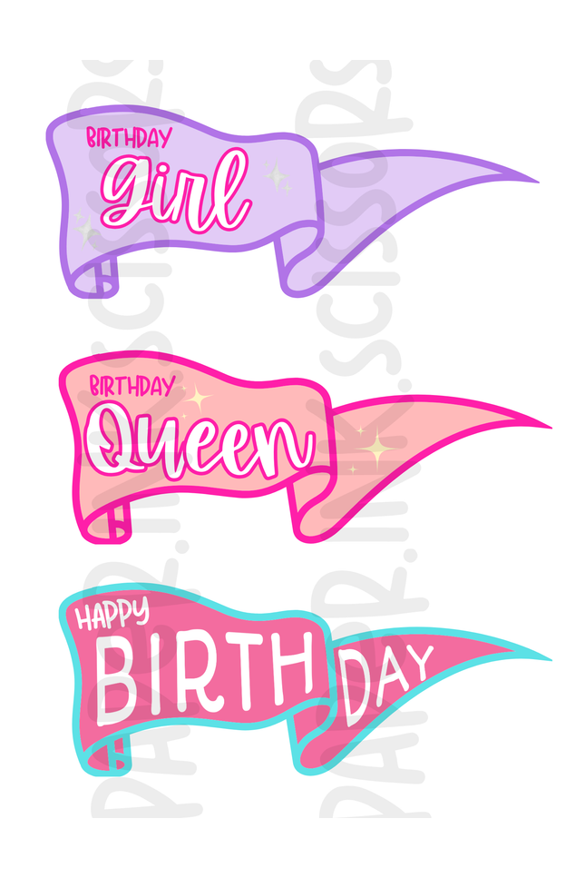 Classic Birthday Tags and Flags