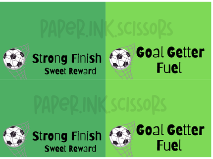 Soccer Snack Labels