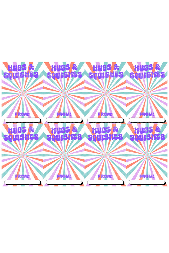 Hugs and Squishes | Printable Valentine