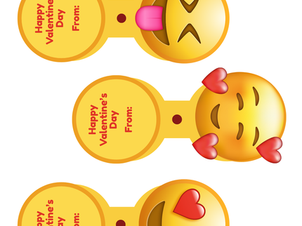 Emoji Sucker Wrapper | Printable Valentine