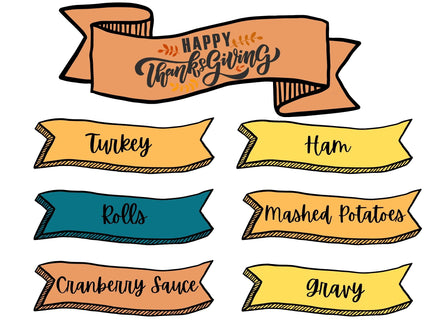Thanksgiving Table Flags
