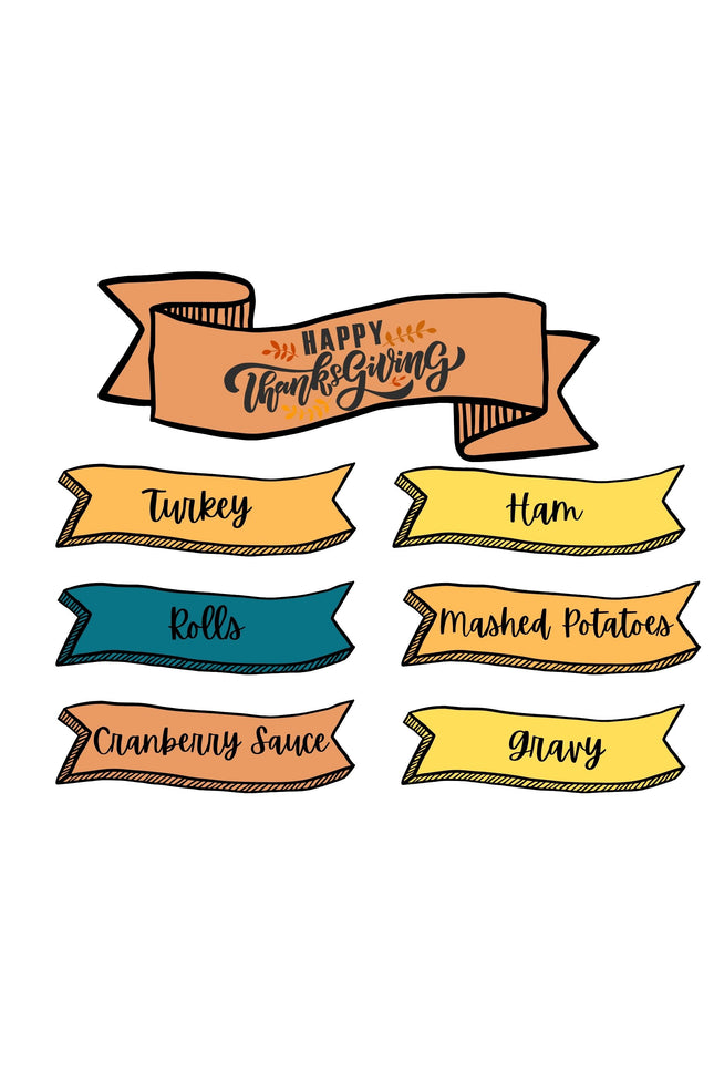 Thanksgiving Table Flags