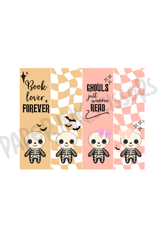 Skeleton and Ghost Bookmarks