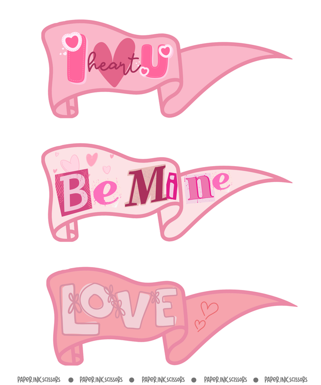 Valentines Day | Tags and Flags