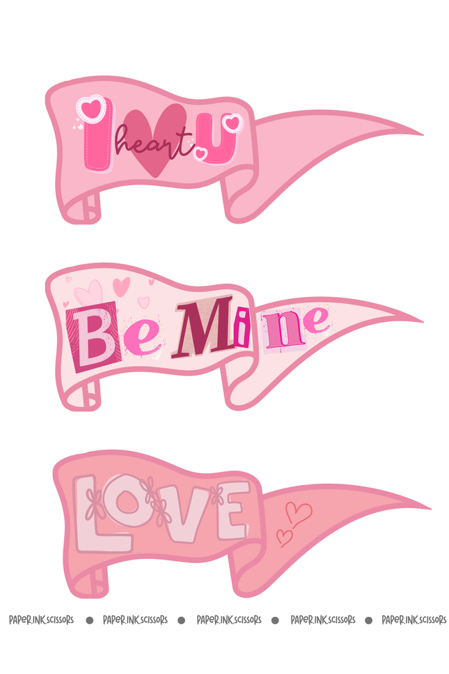 Valentines Day | Tags and Flags