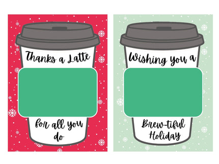 Thanks A Latte - Card Keeper