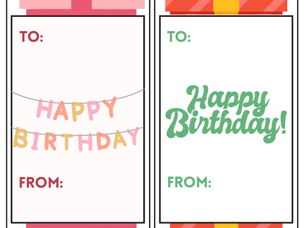 Happy Birthday Extending Card Keeper