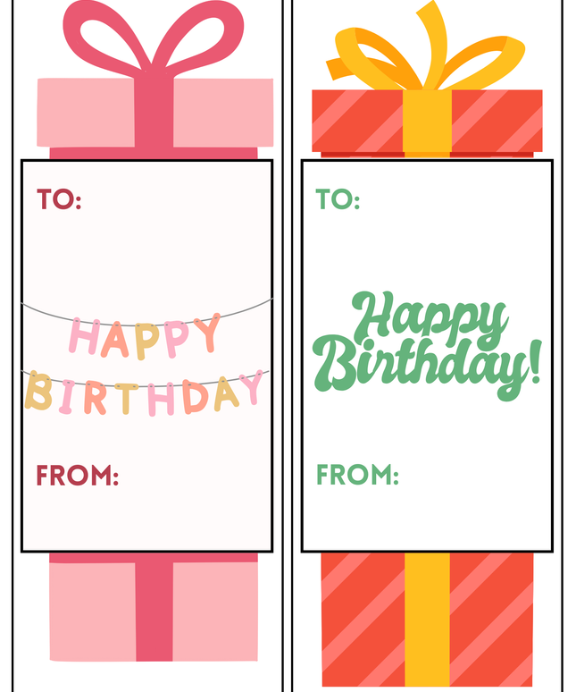 Happy Birthday Extending Card Keeper