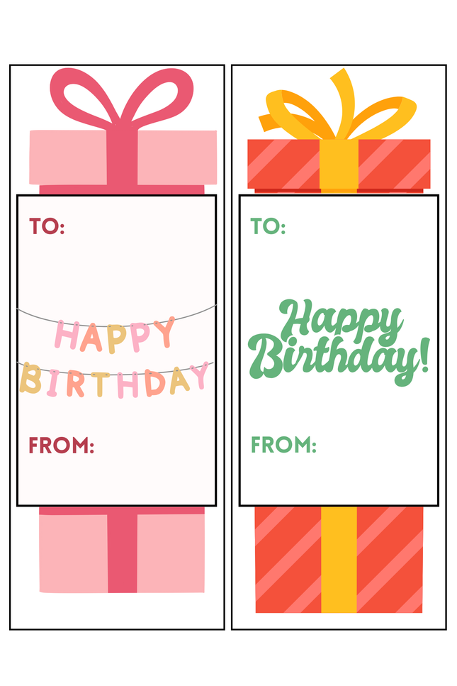 Happy Birthday Extending Card Keeper