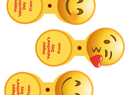 Emoji Sucker Wrapper | Printable Valentine