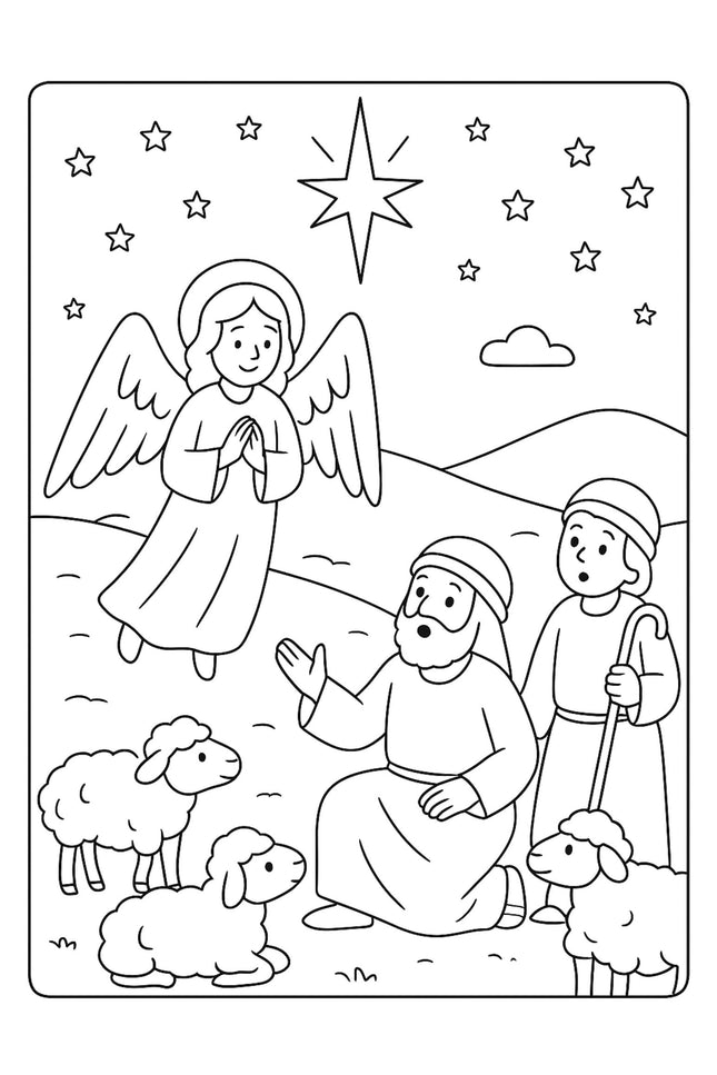 Christmas Christian Coloring 8 Pack