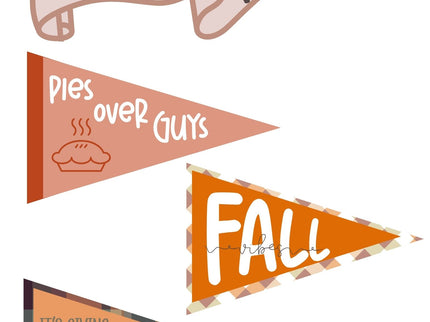 Fall Pennant Flags