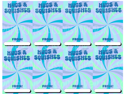 Hugs and Squishes | Printable Valentine