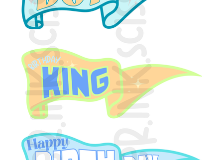 Classic Birthday Tags and Flags