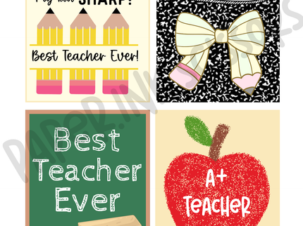 Teacher Appreciation Tags and Flags