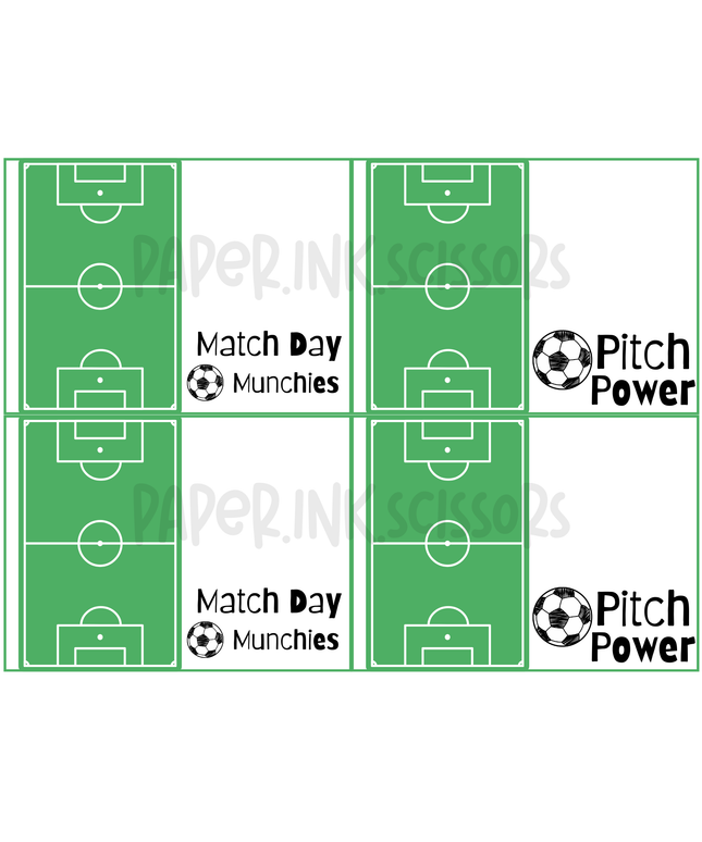 Soccer Snack Labels