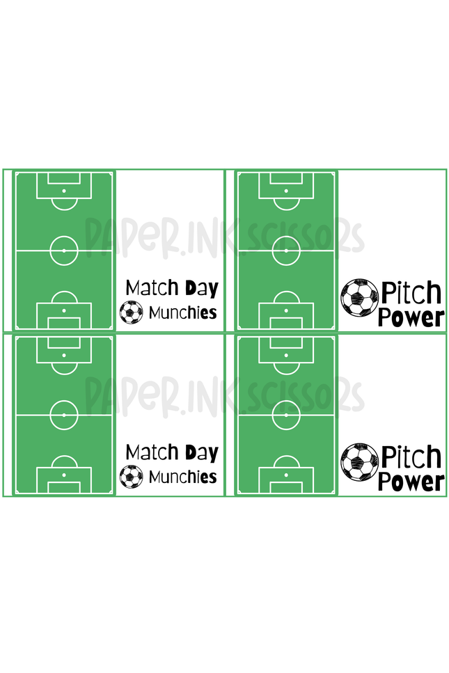 Soccer Snack Labels