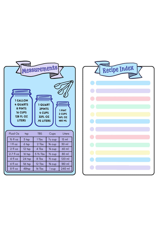 My Recipe Book - Print in color