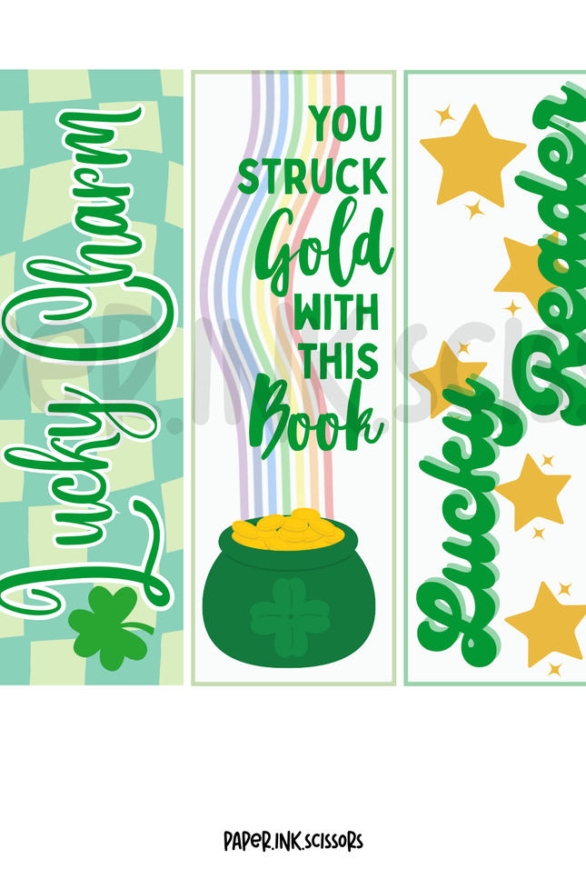 St. Patrick's Day Bookmarks | Printable Bookmarks