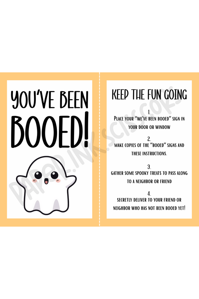 You've been Booed Kit