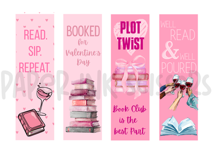 Book Club Bookmarks | Printable Bookmarks Valentine