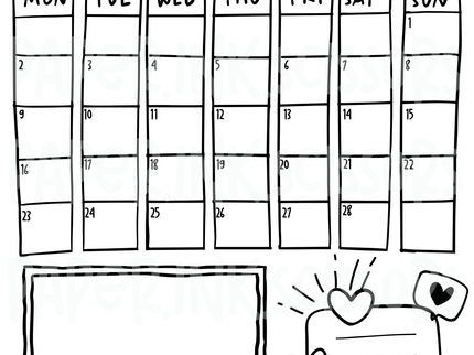 2026 Doodle Calendar | Printable Classroom pages