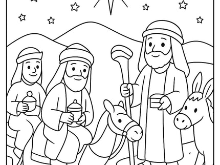 Christmas Christian Coloring 8 Pack