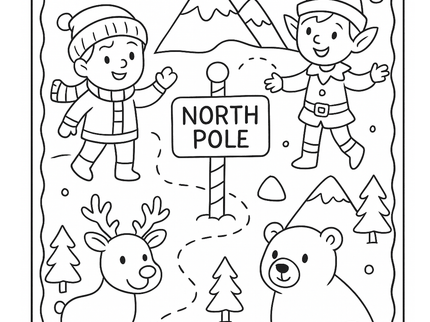 6 Pack Christmas Coloring Pages