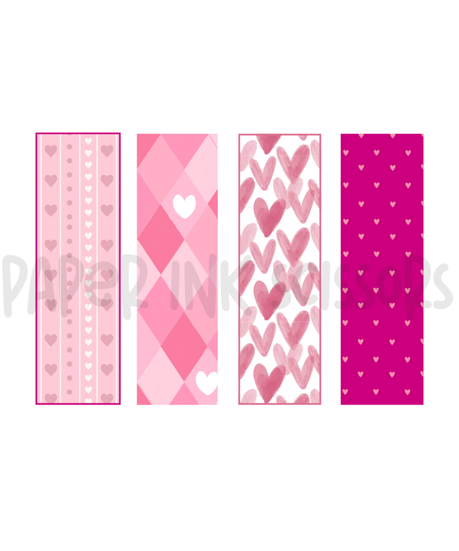Book Club Bookmarks | Printable Bookmarks Valentine