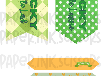 St. Patrick's Day Tags + Flags