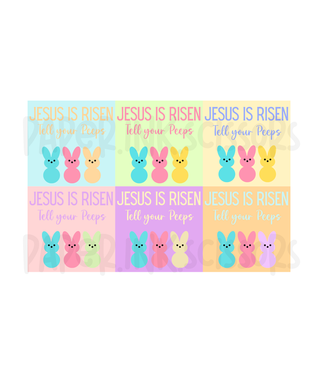 Tell Your Peeps Treat Bag Toppers and Tags