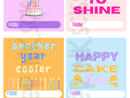 Classic Birthday Tags and Flags