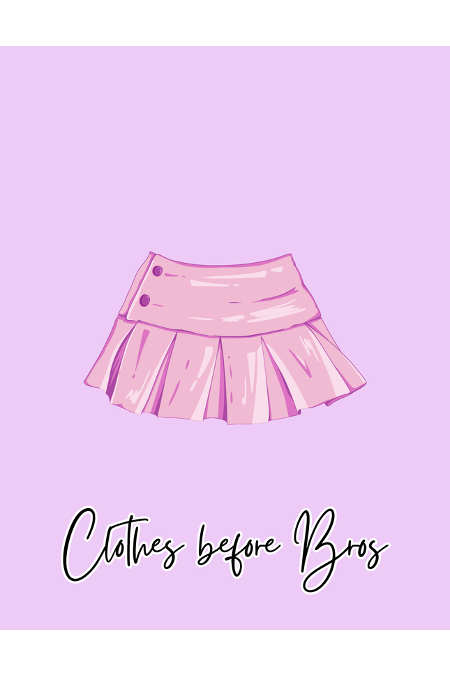 Clothes before Bros | Printable Wall Art