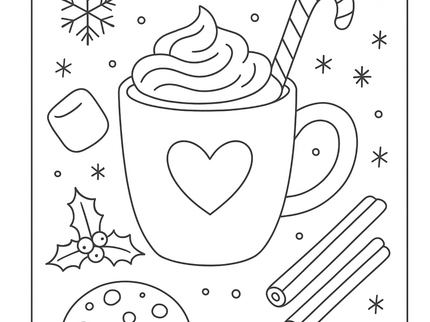 6 Pack Christmas Coloring Pages