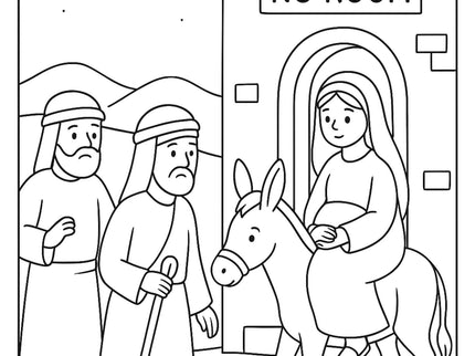 Christmas Christian Coloring 8 Pack