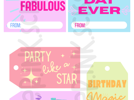 Classic Birthday Tags and Flags