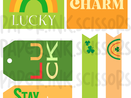 St. Patrick's Day Tags + Flags