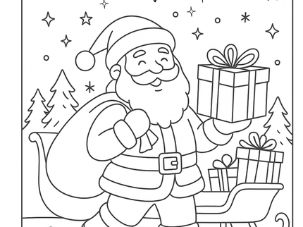 6 Pack Christmas Coloring Pages