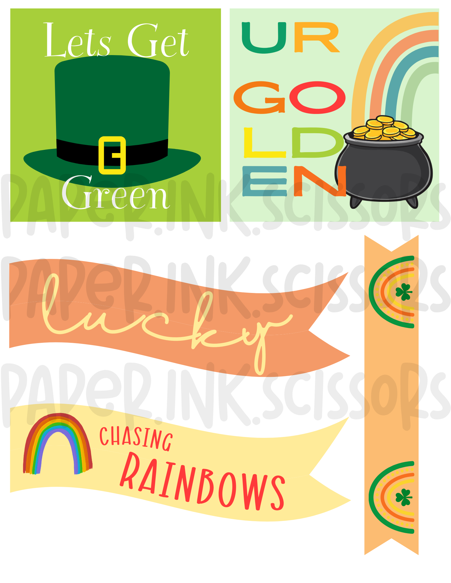 St. Patrick's Day Tags + Flags – paper.ink.scissors