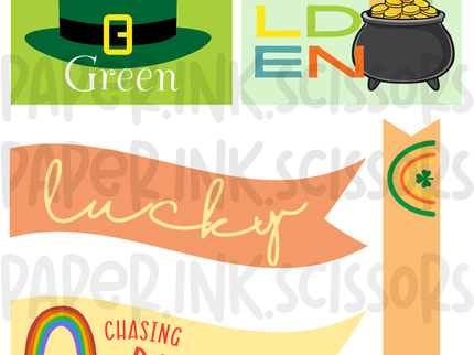 St. Patrick's Day Tags + Flags