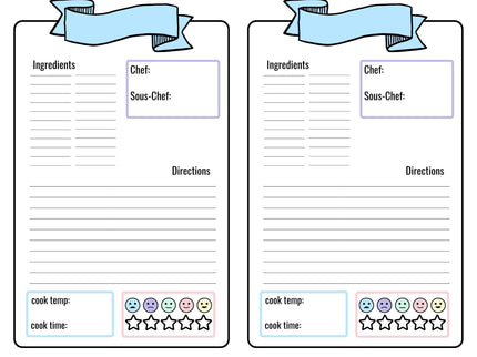 My Recipe Book - Print in color