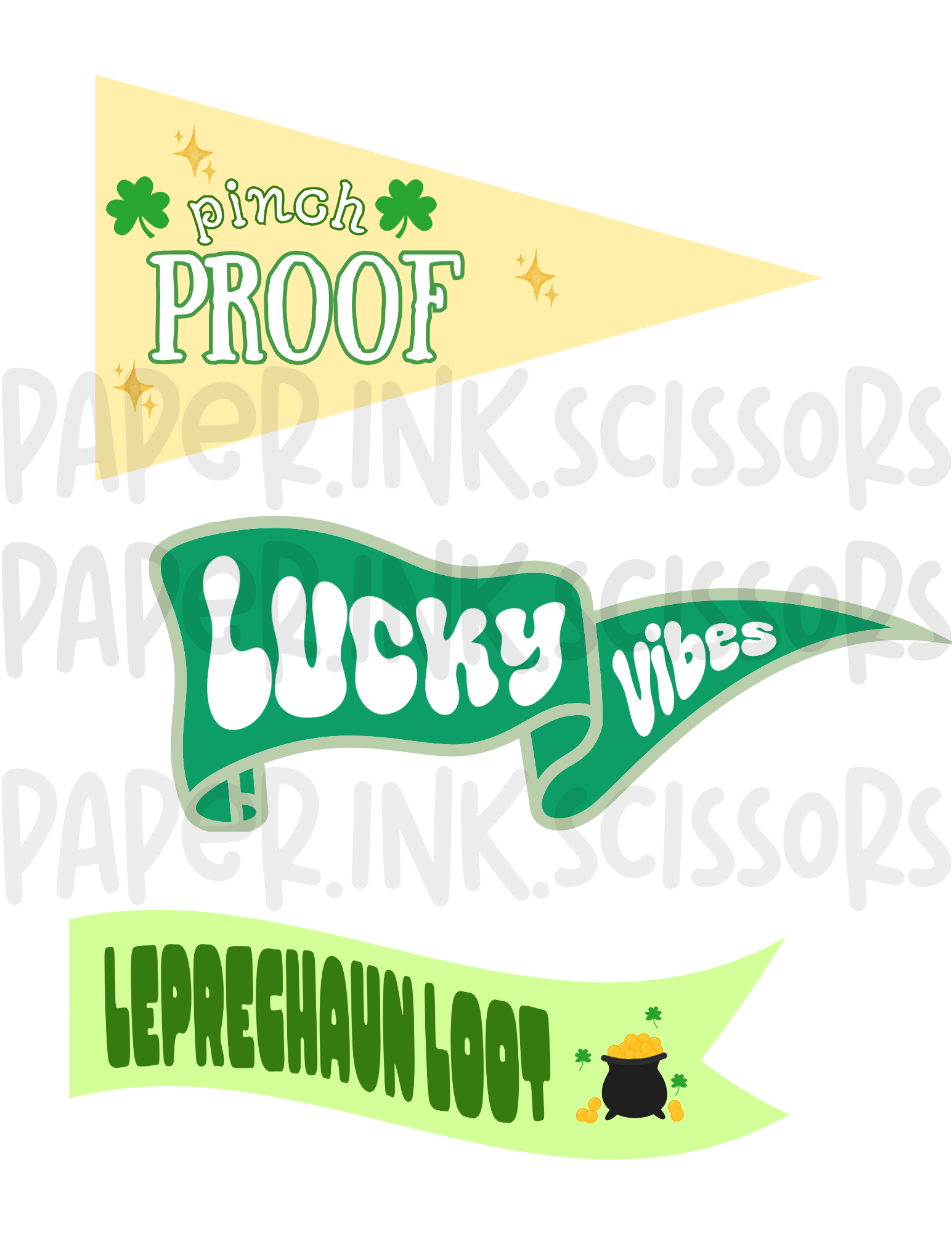 St. Patrick's Day Tags + Flags – paper.ink.scissors