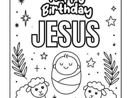 Christmas Christian Coloring 8 Pack