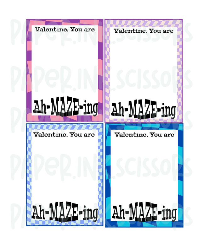 Ah-MAZE-ing | Printable Valentine